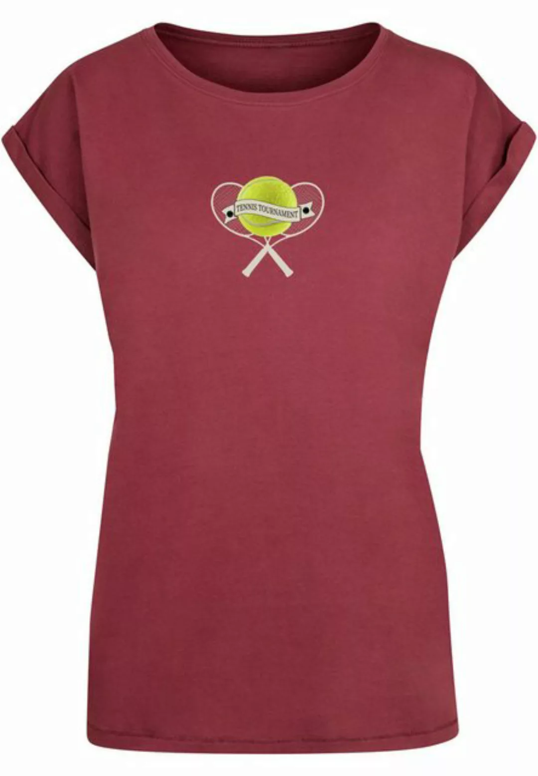 Merchcode T-Shirt Merchcode Damen Ladies Tennis Tournament Extended Shoulde günstig online kaufen