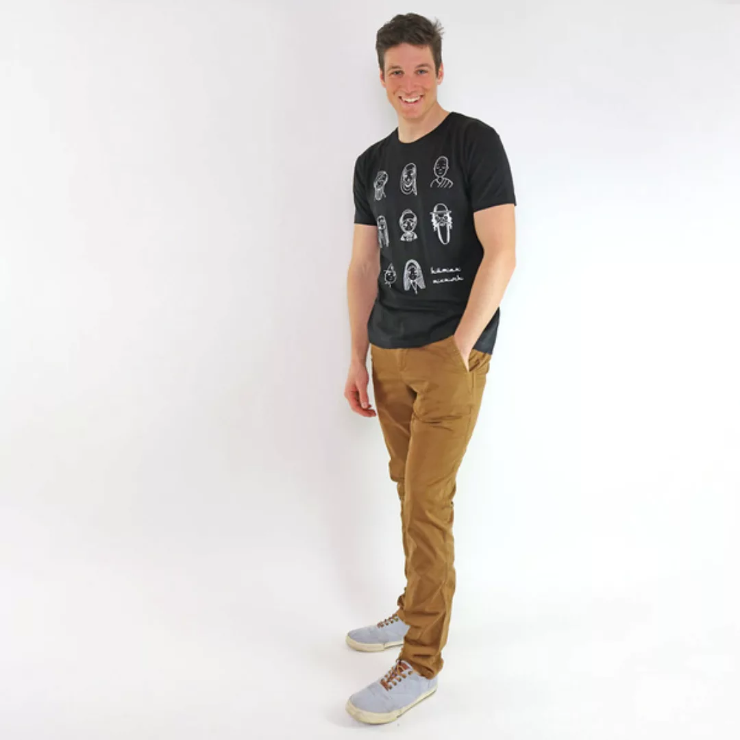 Shirt Mensch Aus Modal®-Mix Schwarz günstig online kaufen
