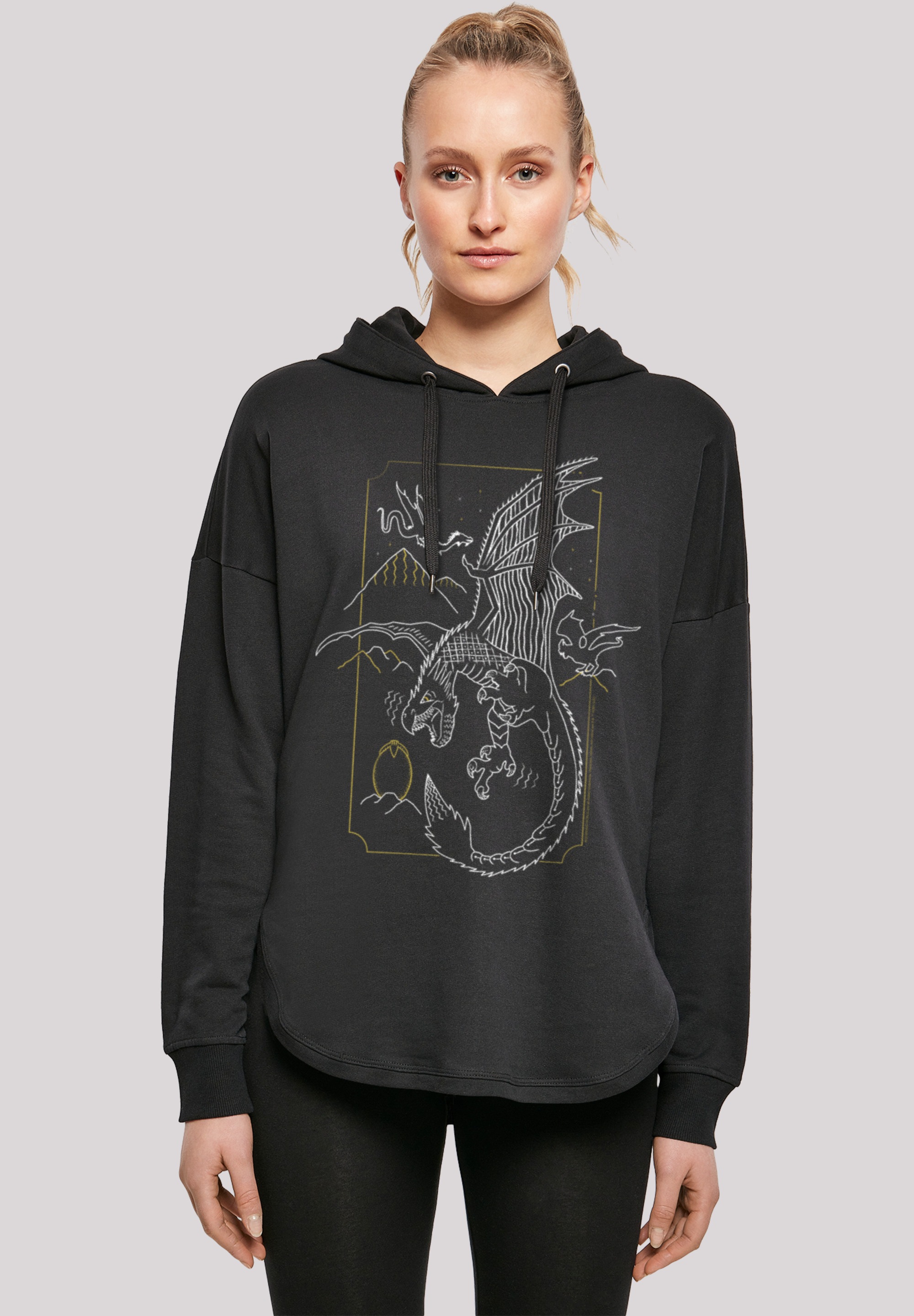 F4NT4STIC Kapuzenpullover "Harry Potter Dragon Line Art", Print günstig online kaufen