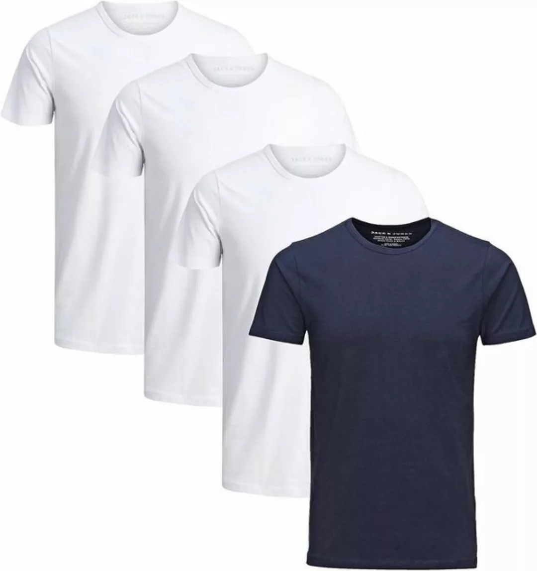 Jack & Jones T-Shirt (Sparset, 4er-Pack) Basic, Shirts, Rundhals günstig online kaufen