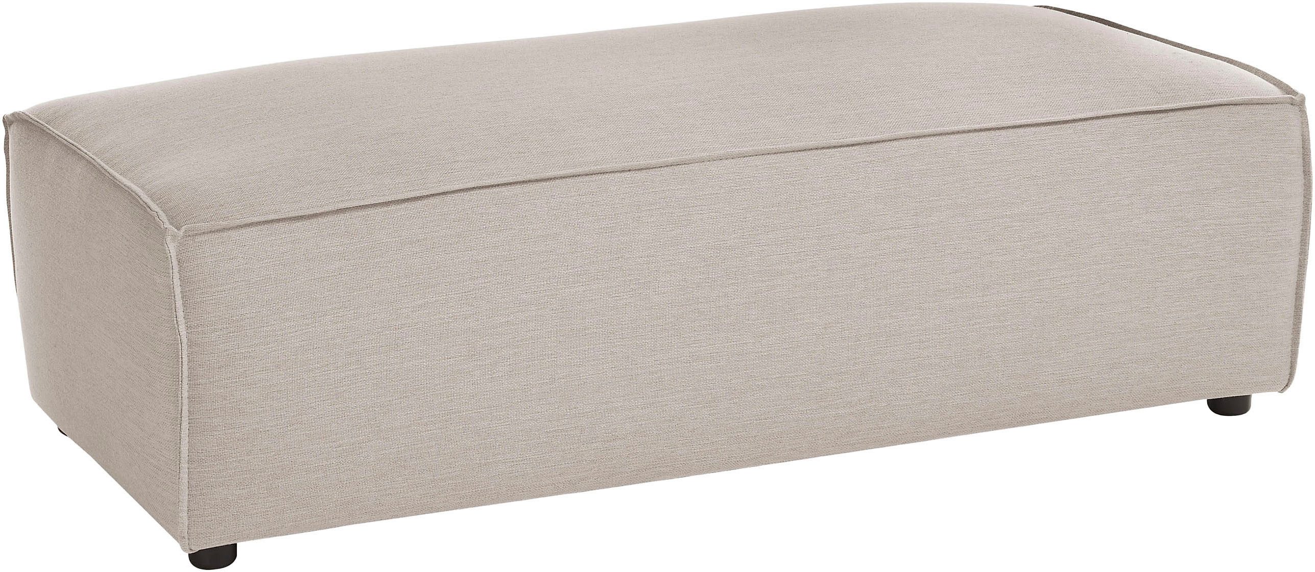 Home affaire Hocker "NEU: SHERWOOD XXL, Polsterhocker, Cord, Webstoff", rec günstig online kaufen