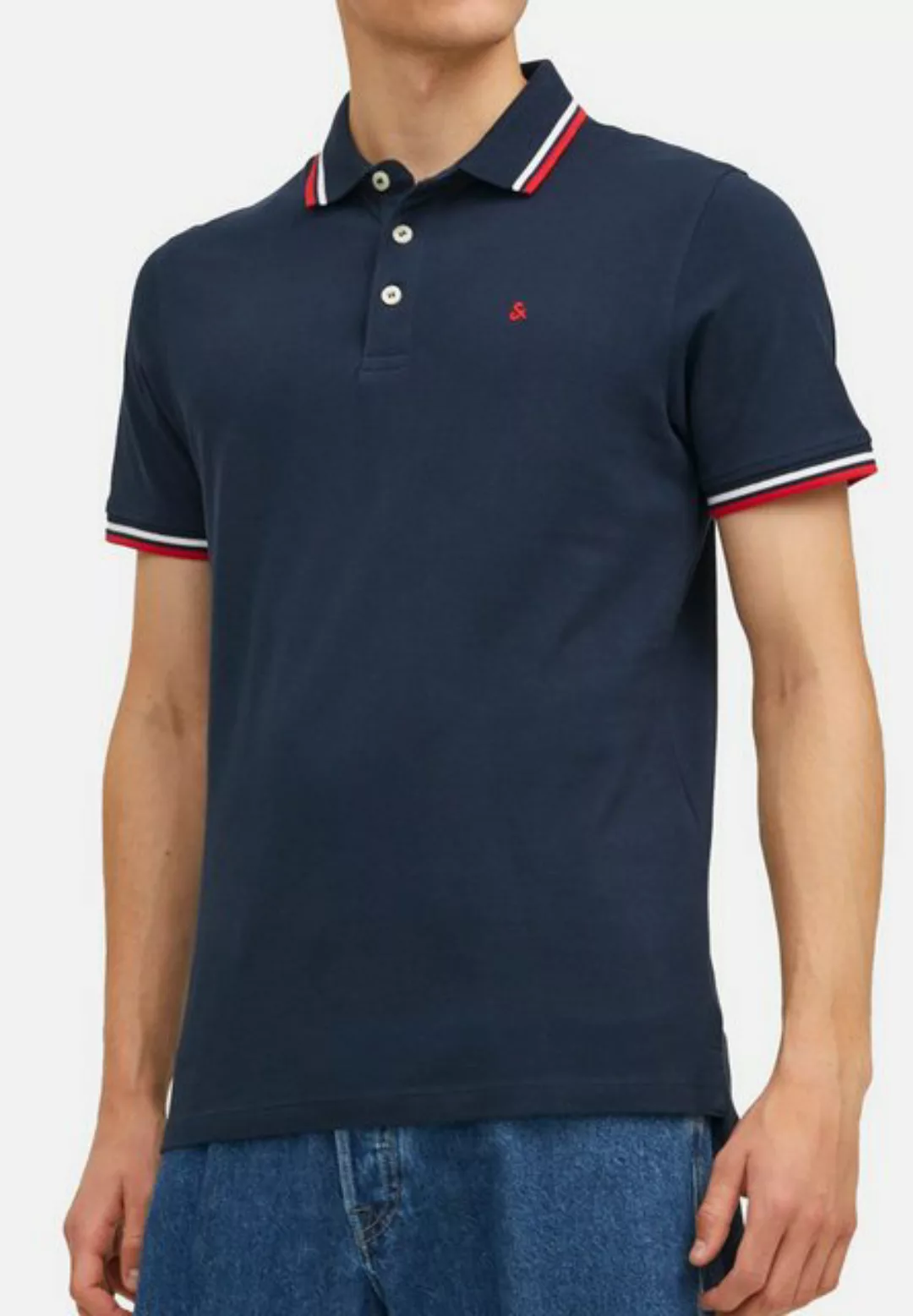 Jack & Jones Herren Poloshirt JJEPAULOS Slim Fit günstig online kaufen