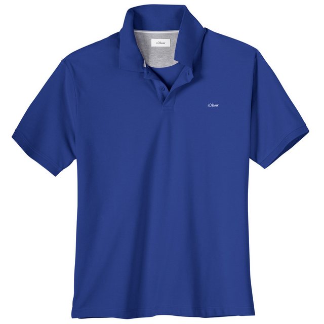 s.Oliver Poloshirt s.Oliver Übergrößen Basic Poloshirt royalblau günstig online kaufen