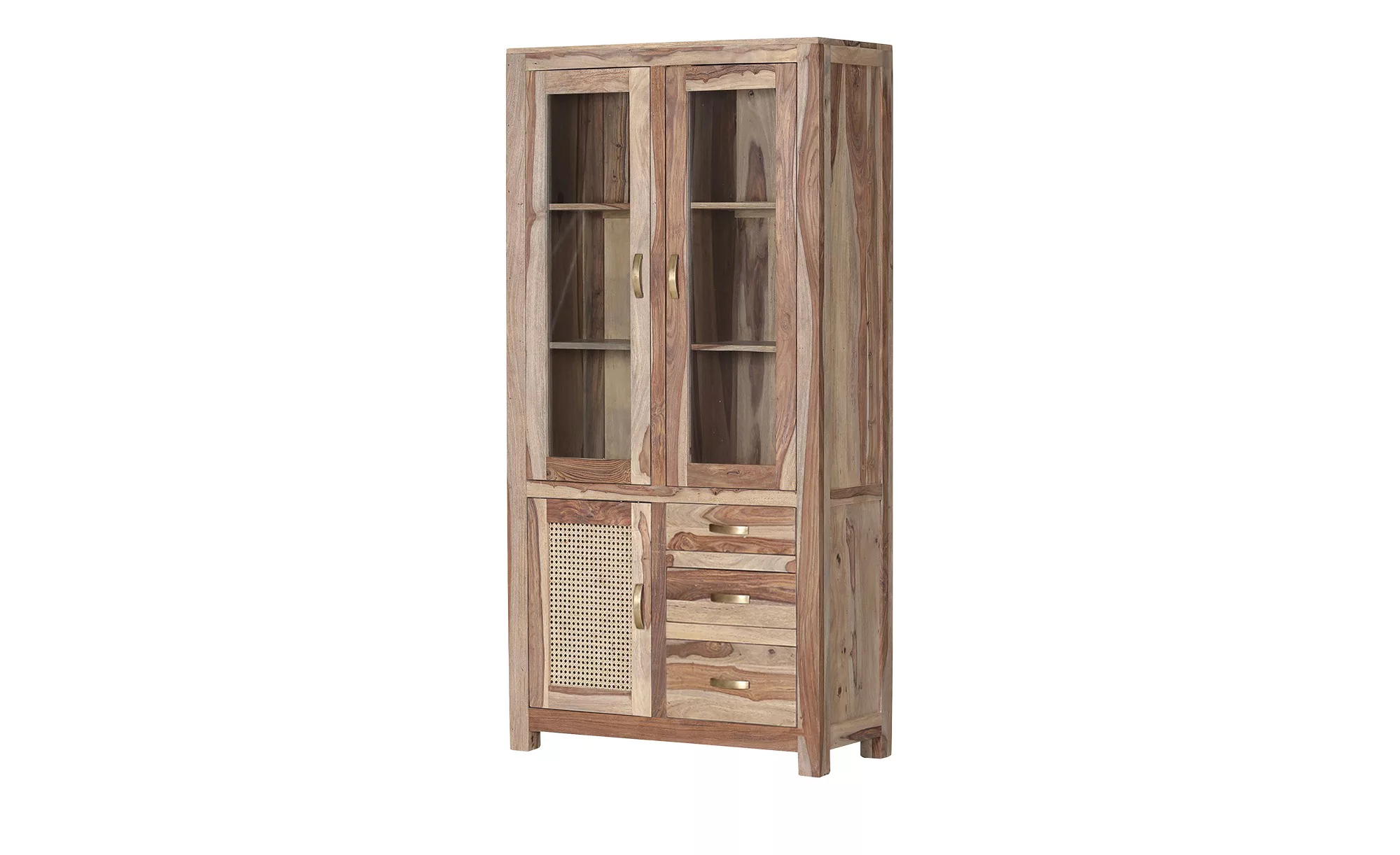 Woodford Vitrine  Tiana ¦ holzfarben ¦ Maße (cm): B: 90 H: 180 T: 43.0 Schr günstig online kaufen