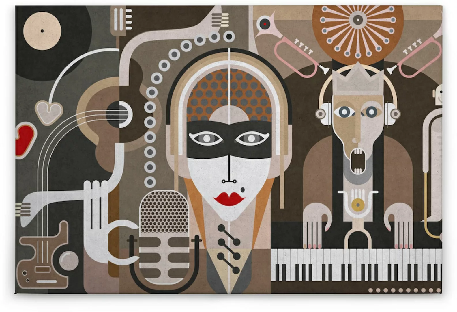 A.S. Création Leinwandbild "wall of sound 3", Abstrakt, (1 St.) günstig online kaufen