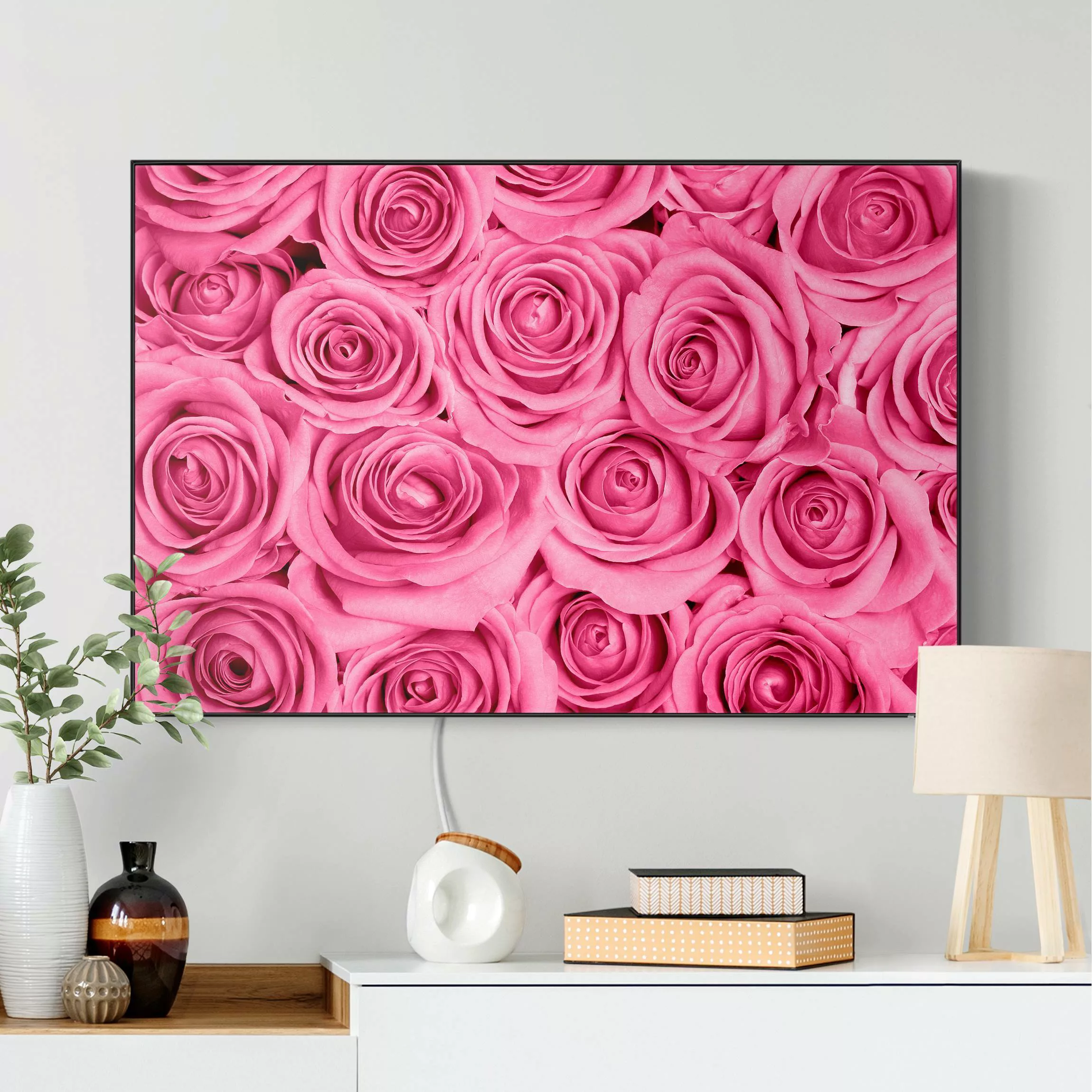 LED-Wechselbild Rosa Rosen günstig online kaufen