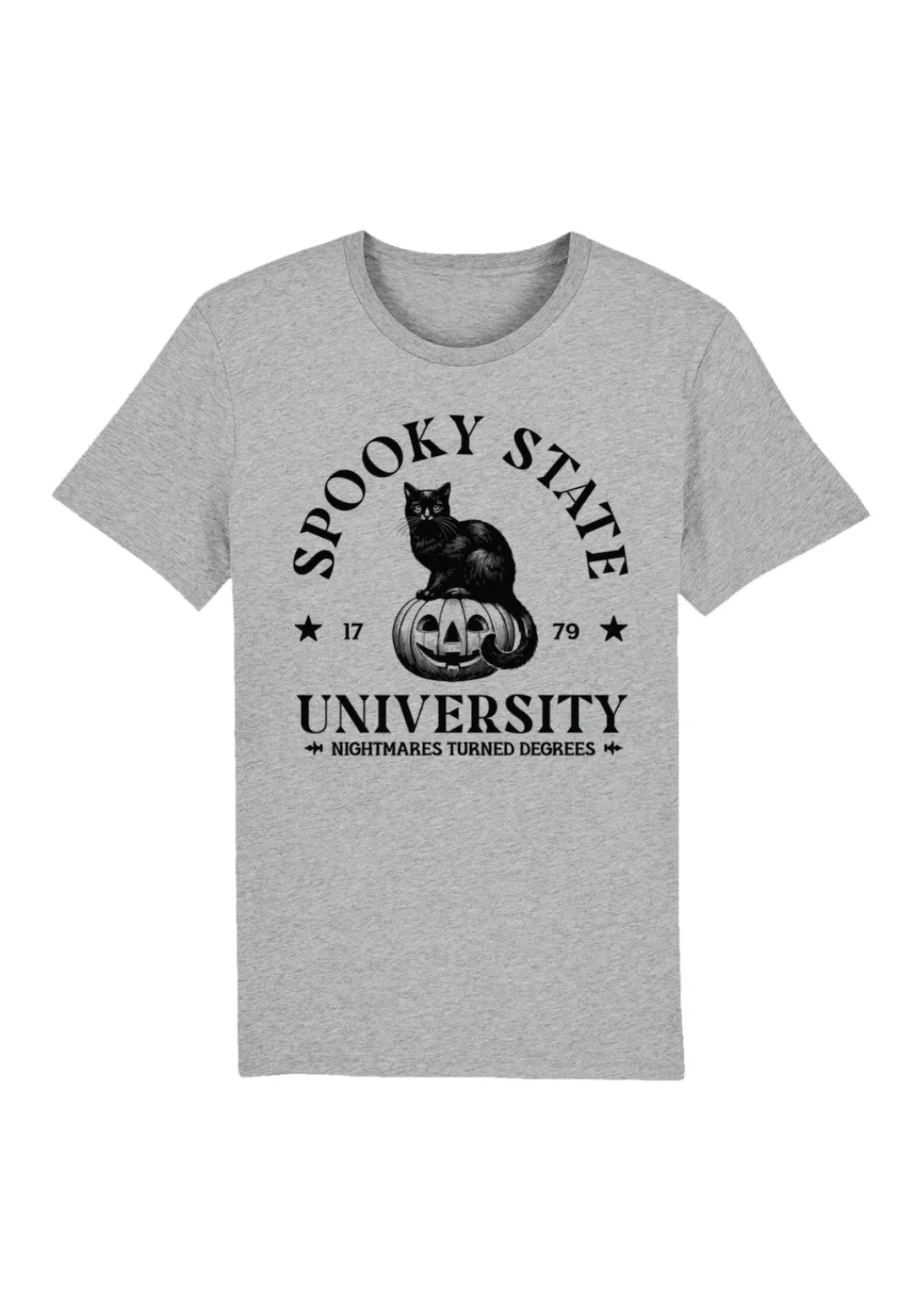 F4NT4STIC T-Shirt "Halloween University Spooky state cat", Premium Qualität günstig online kaufen