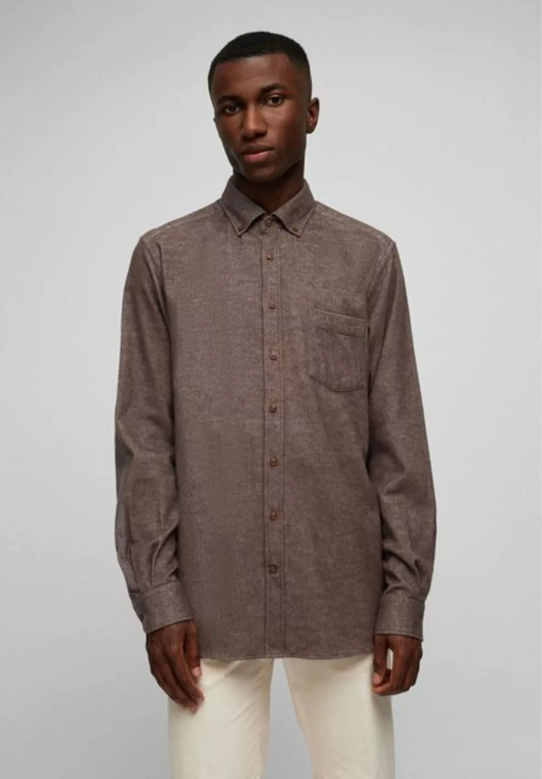 HECHTER PARIS Langarmhemd mit Button-Down-Kragen günstig online kaufen