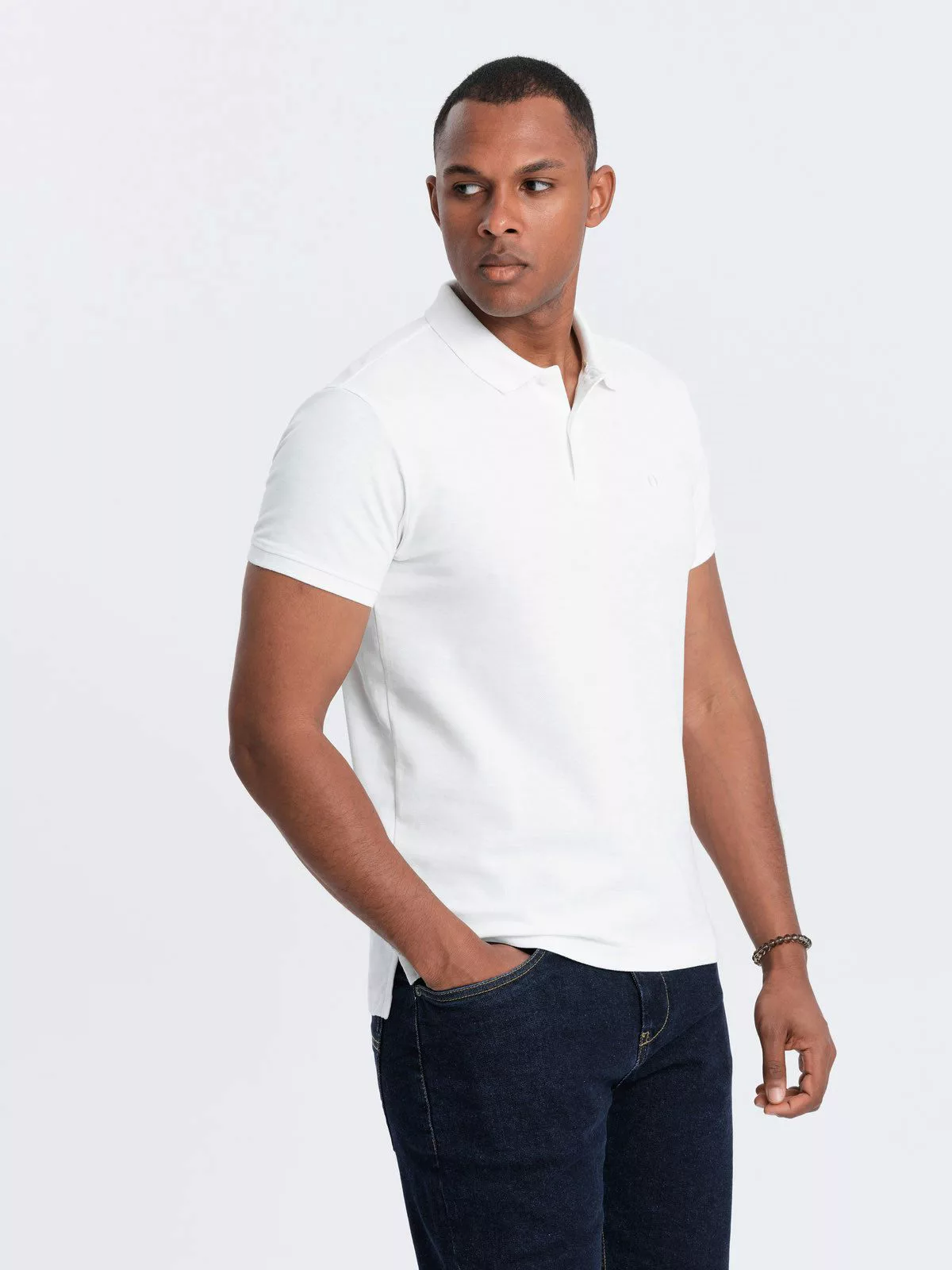 OMBRE Poloshirt Herren-Poloshirt aus Piqué-Strick BASIC günstig online kaufen