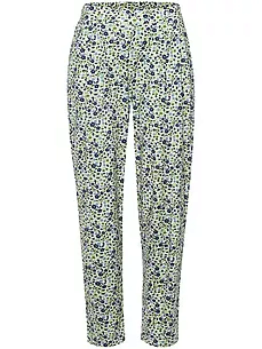 Lange Bundfalten-Hose Karla Green Cotton weiss günstig online kaufen