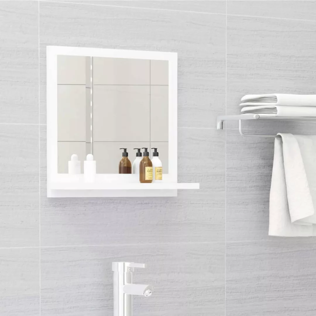 Badspiegel Weiß 40x10,5x37 Cm Spanplatte günstig online kaufen