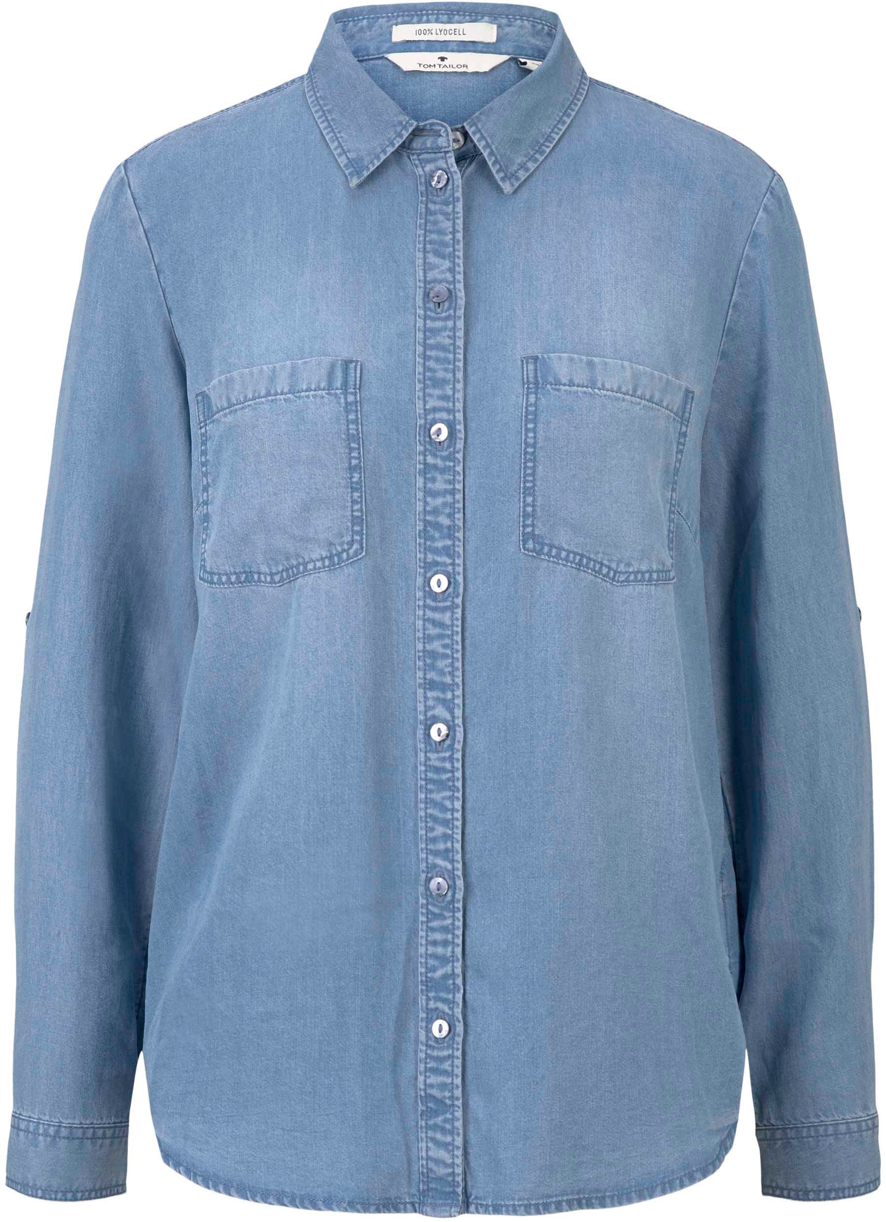 TOM TAILOR Jeansbluse, mit aufgesetzten Brusttaschen günstig online kaufen