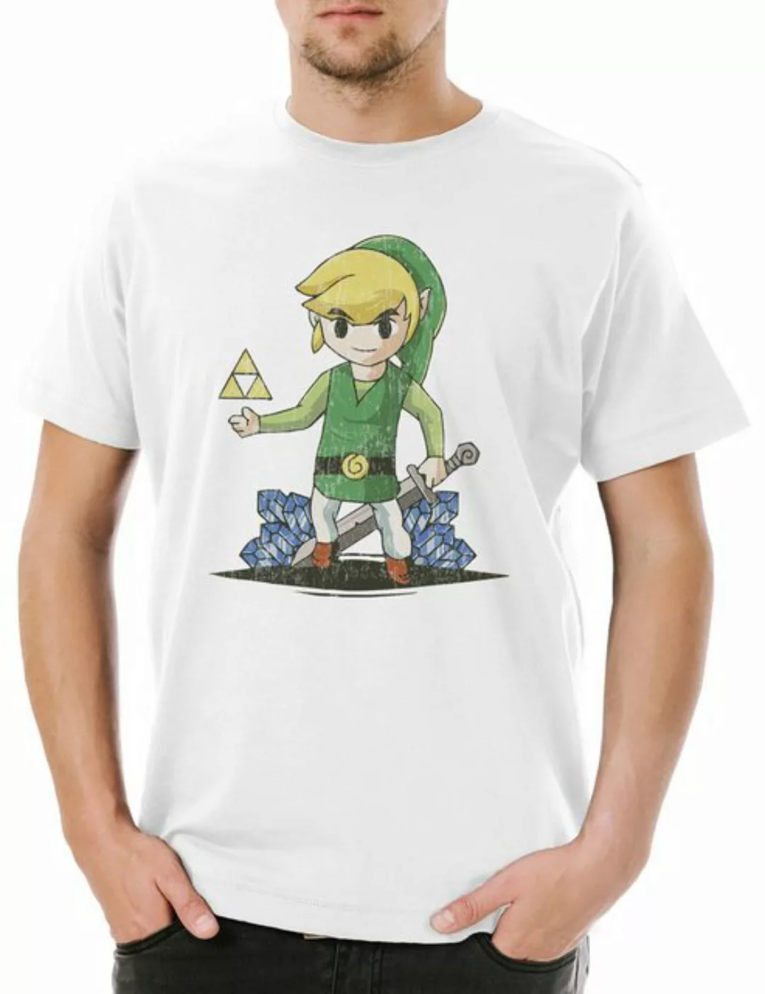 Urban Backwoods Print-Shirt Link Diamonds Herren T-Shirt Zelda Game Gamer P günstig online kaufen