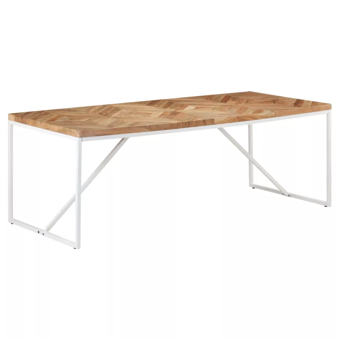 Esstisch 200x90x76 Cm Massivholz Akazie Und Mango günstig online kaufen