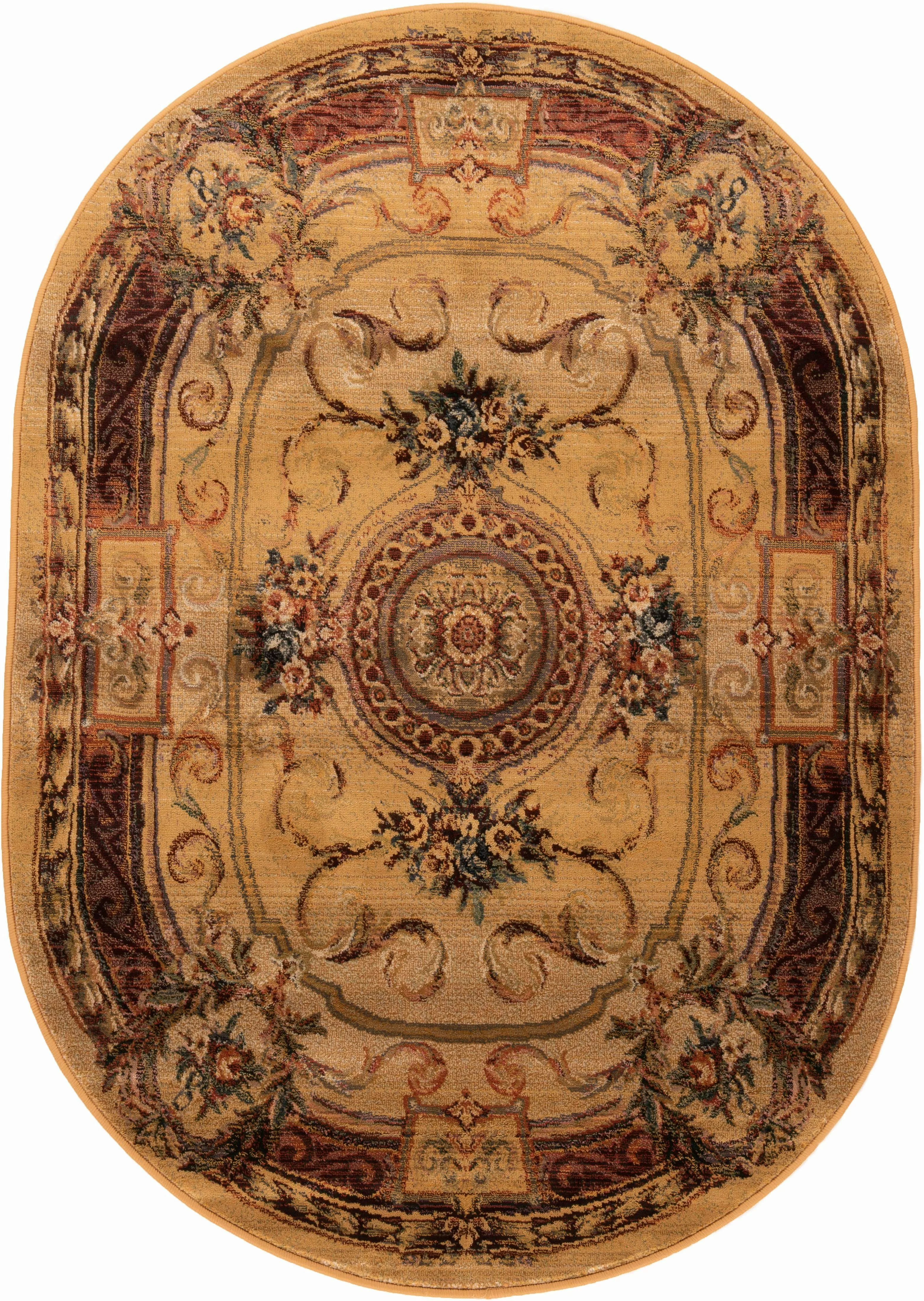 THEKO Teppich »Gabiro 856«, oval, Kurzflor, Orient-Optik, ideal im Wohnzimm günstig online kaufen