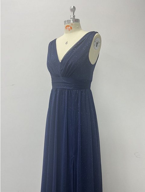 jalleria Dirndl Chiffonkleid, Abendkleid, bodenlanges Kleid mit Seitenschli günstig online kaufen
