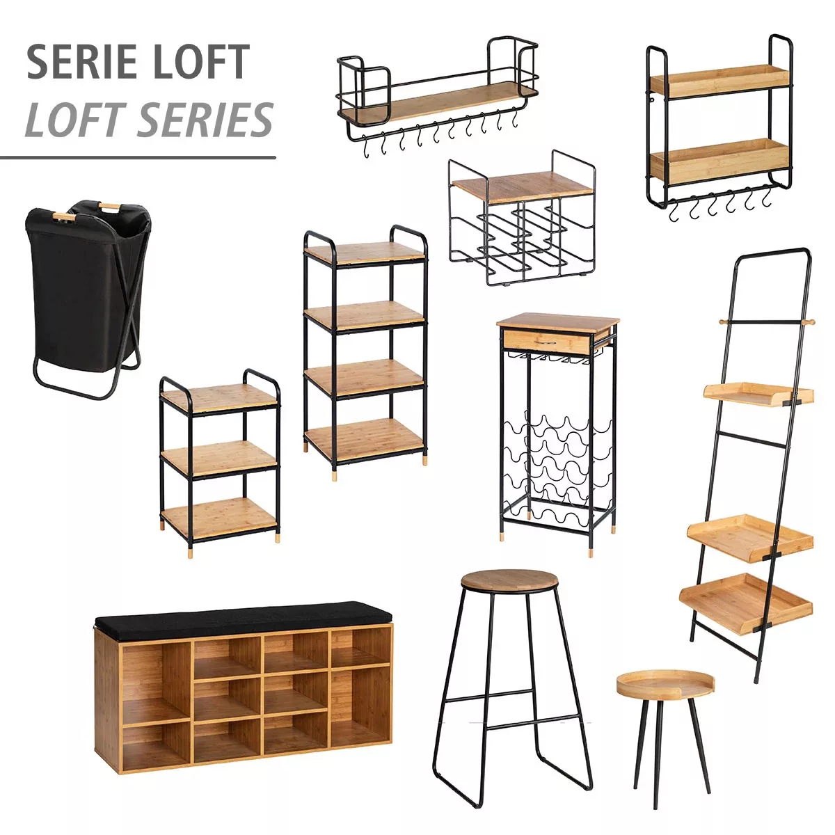 WENKO Ablageregal "Loft", 3 Etagen günstig online kaufen