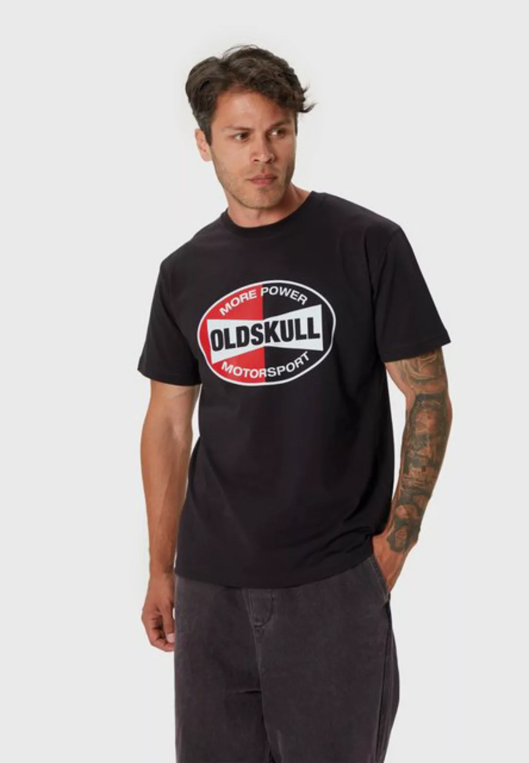 Oldskull T-Shirt Rtrip Gasoline Vintage Logo Graphic günstig online kaufen