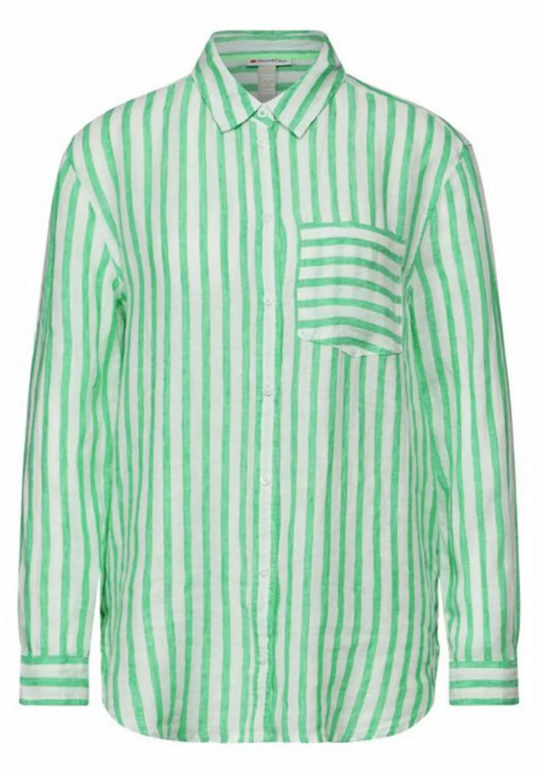 STREET ONE Blusentop LS_Striped casual shirtcollar günstig online kaufen