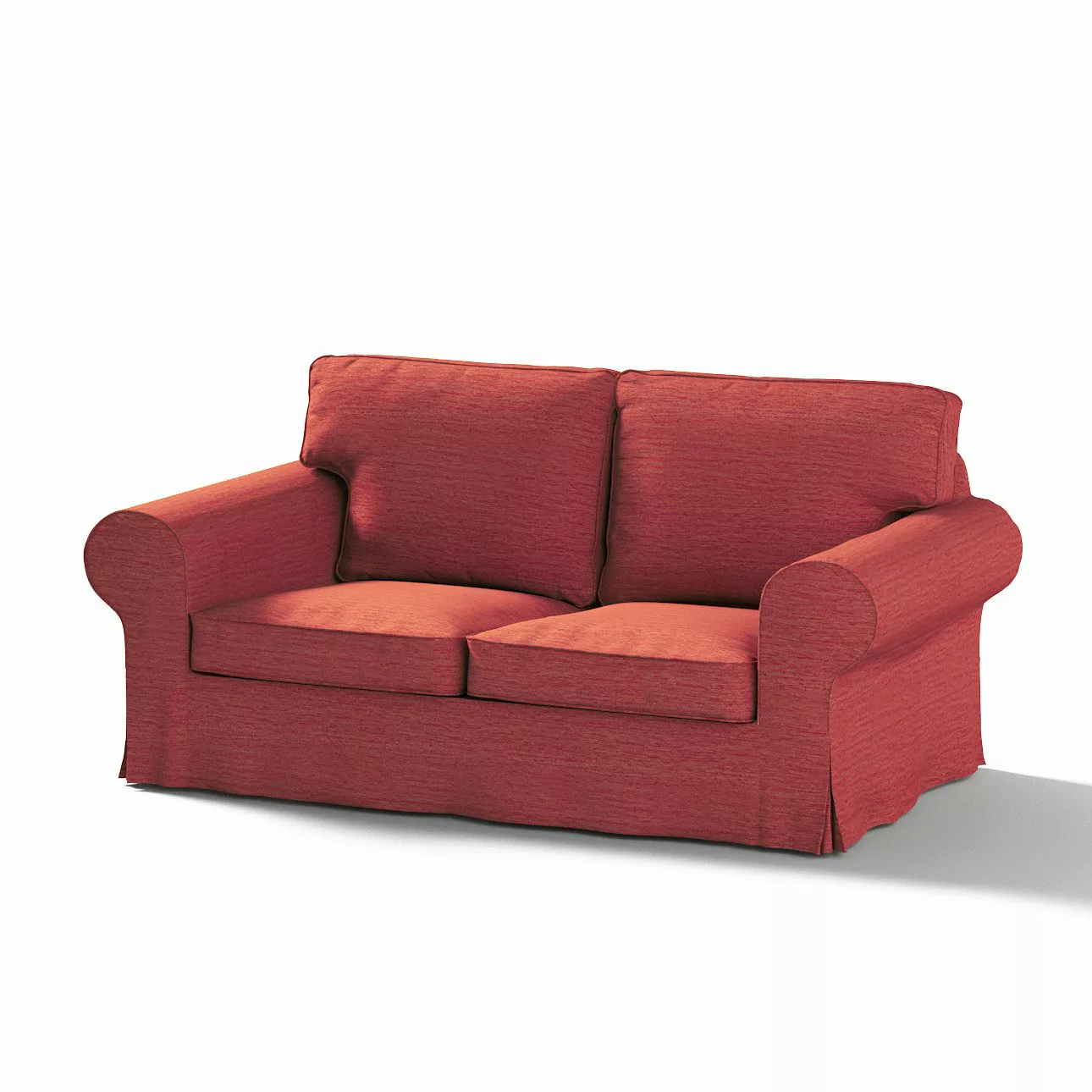 Bezug für Ektorp 2-Sitzer Sofa nicht ausklappbar, ziegelrot, Sofabezug für günstig online kaufen