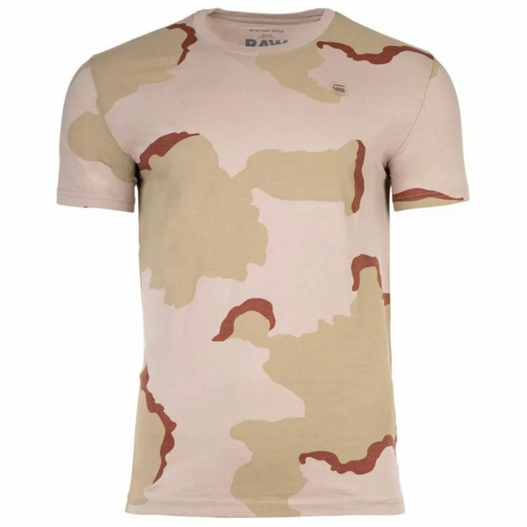 G-Star RAW T-Shirt Herren T-Shirt -Desert Camo, Rundhals, Organic günstig online kaufen