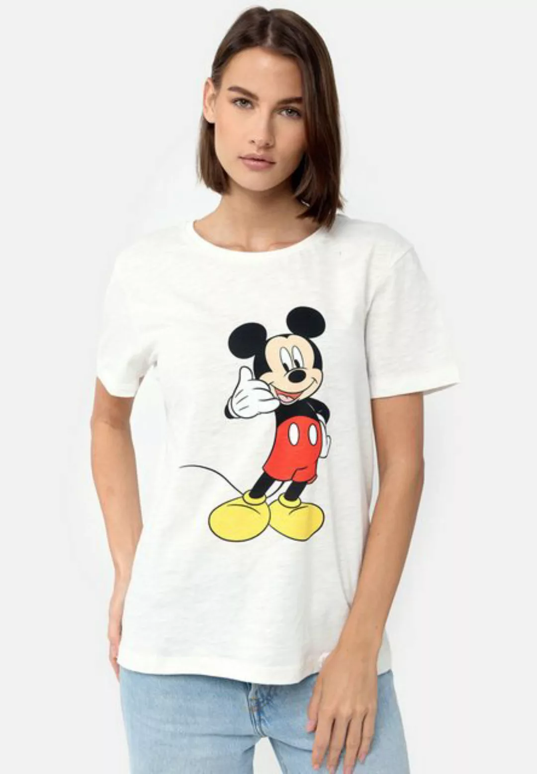 Recovered T-Shirt Mickey Mouse Phone GOTS zertifizierte Bio-Baumwolle günstig online kaufen