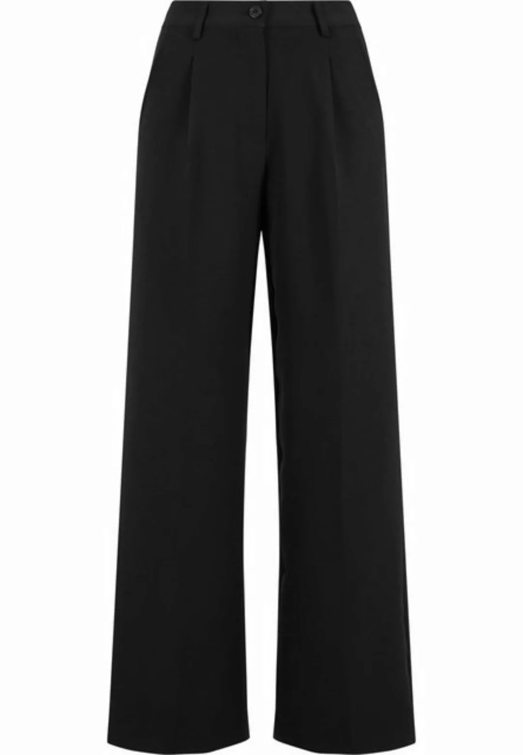 URBAN CLASSICS Stoffhose "Urban Classics Ladies Wide Leg Trousers", (1 tlg. günstig online kaufen