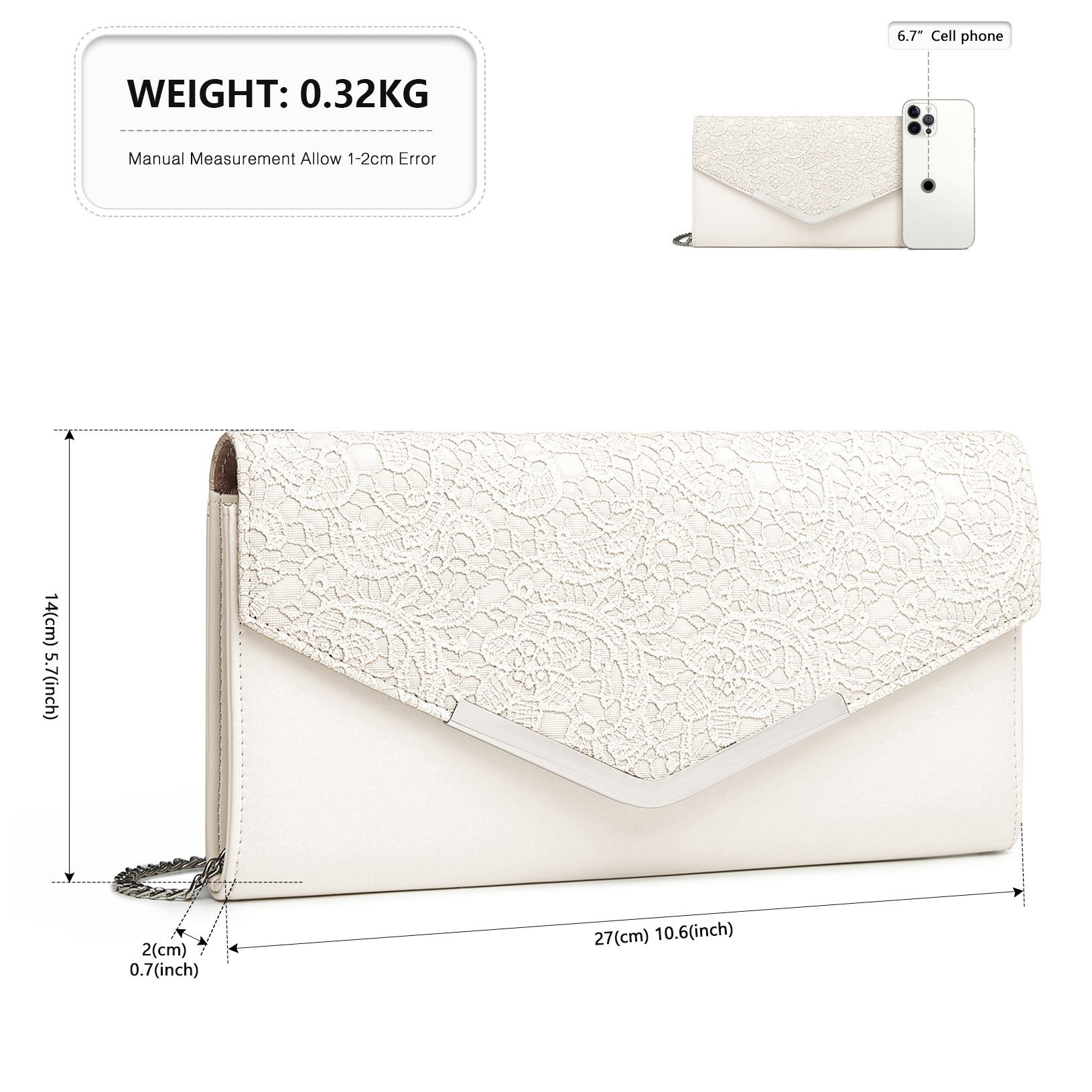 Miss Lulu Abendtasche Elegante Clutch Bag günstig online kaufen