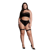 Ananke XII - Three Piece with Choker, Bandeau Top and Pantie with Garters - günstig online kaufen