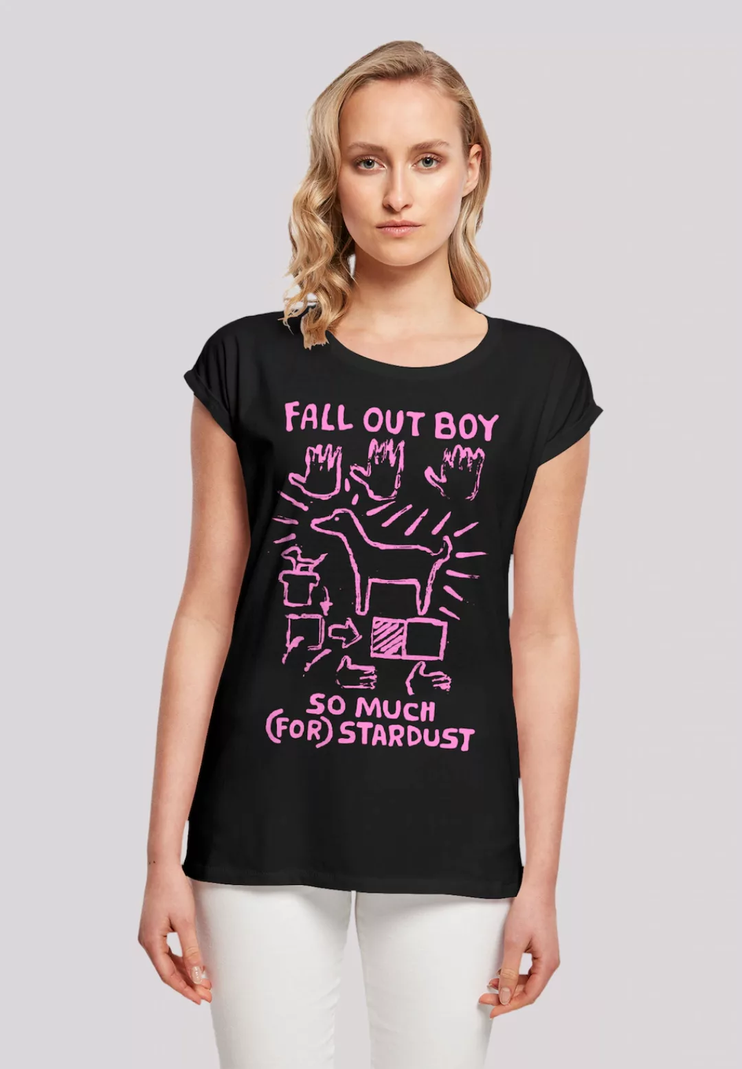 F4NT4STIC T-Shirt "Fall Out Boy Pink Dog So Much Stardust", Premium Qualitä günstig online kaufen