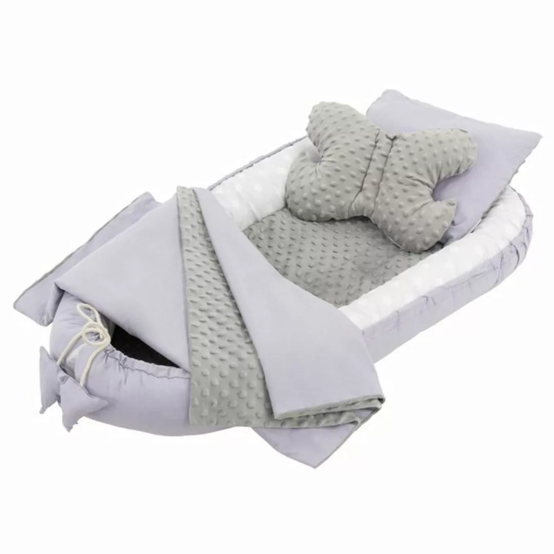 Joyz Babybett Baby Nestchen mit Muster aus Baumwolle waschbar bei 40 Grad, günstig online kaufen