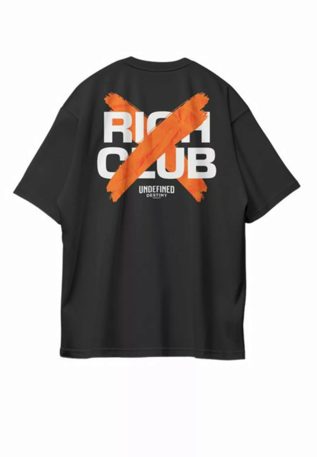 Novux T-Shirt RICH CLUB Oversize Herren Tshirt farbe Schwarz günstig online kaufen