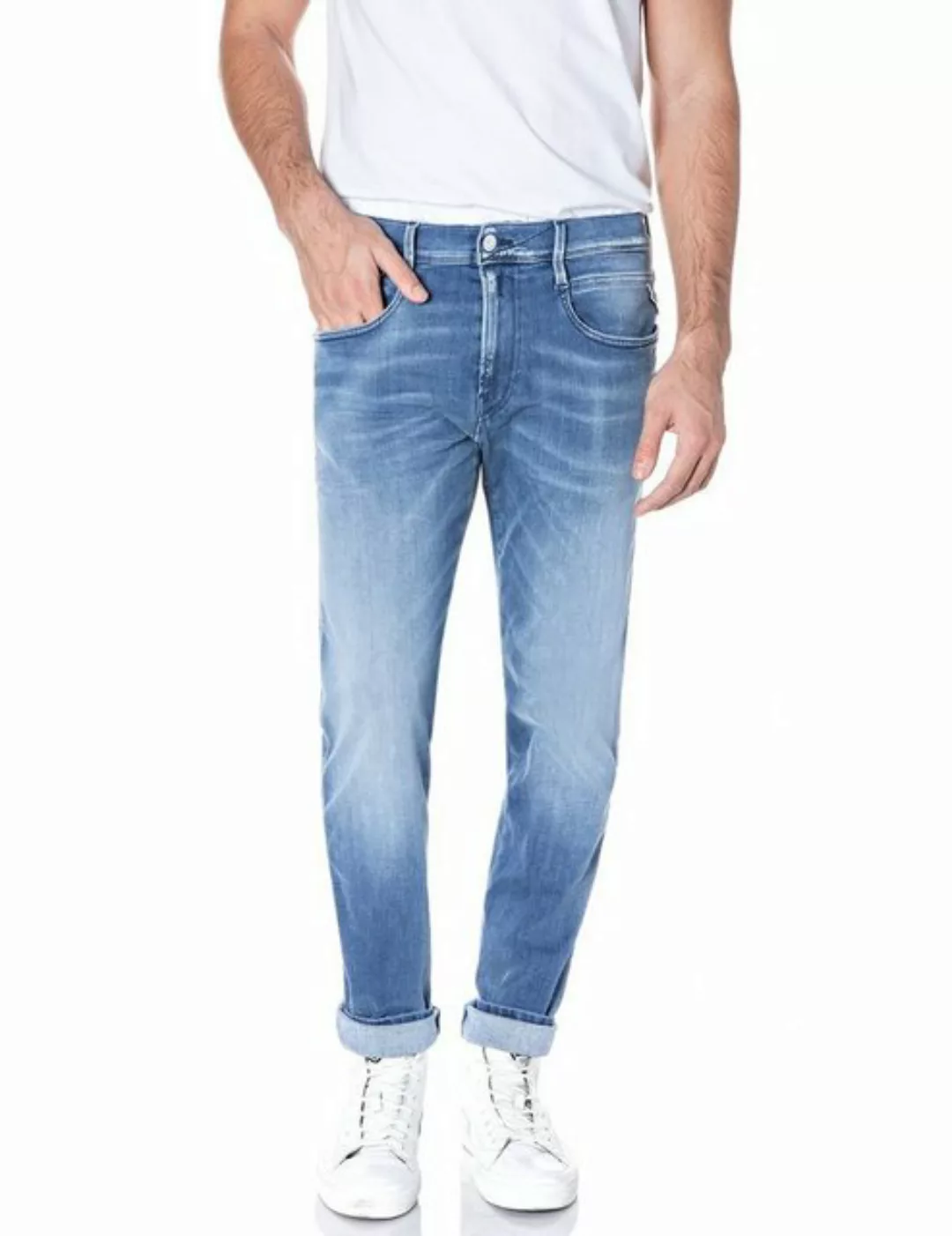 Replay Slim-fit-Jeans "ANBASS HYPERFLEX BIO" günstig online kaufen