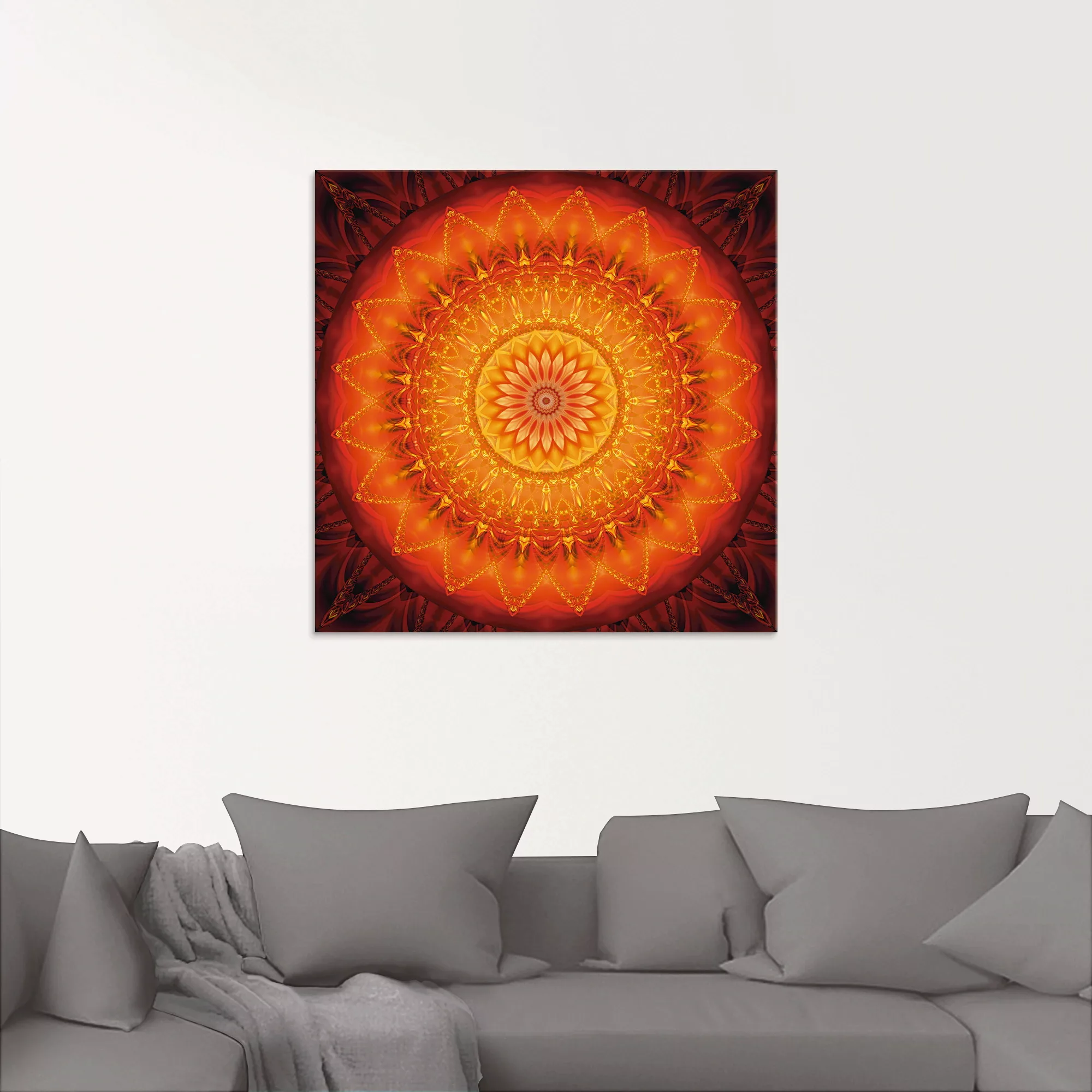 Artland Glasbild "Mandala Energie 1", Muster, (1 St.), in verschiedenen Grö günstig online kaufen