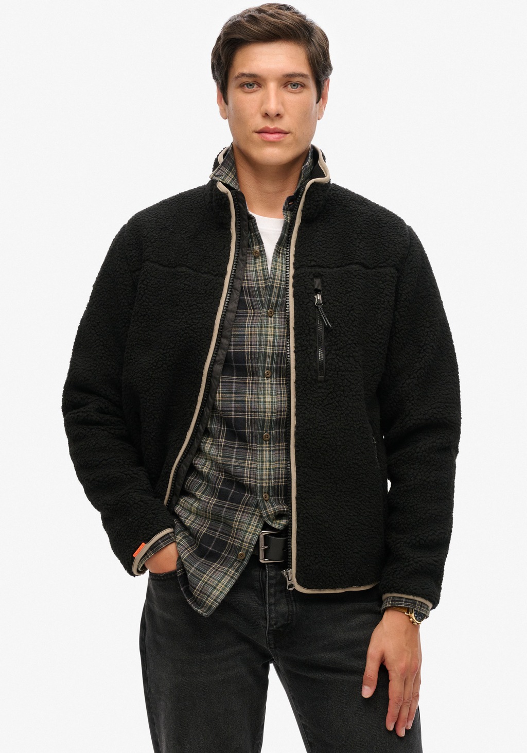 Superdry Fleecejacke "OUTDOOR FULL ZIP FLEECE", ohne Kapuze günstig online kaufen