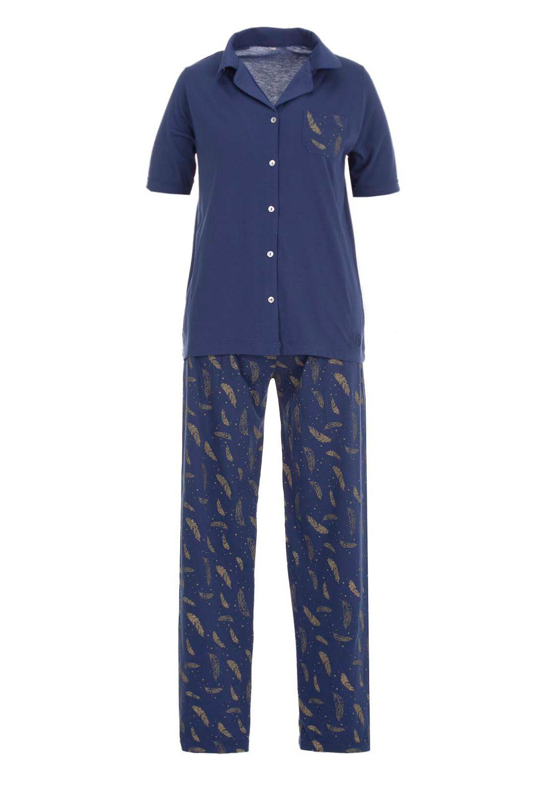 zeitlos Schlafanzug Pyjama Set Kurzarm - günstig online kaufen