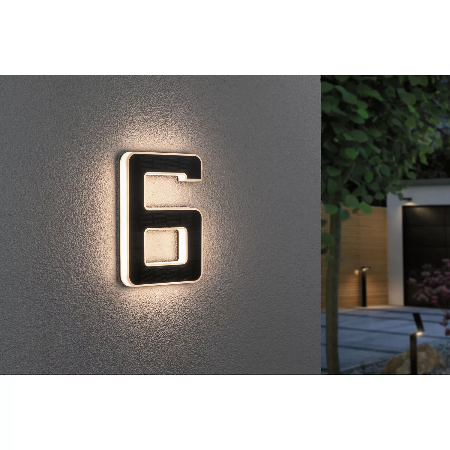 Paulmann LED-Solar-Hausnummer 6 günstig online kaufen