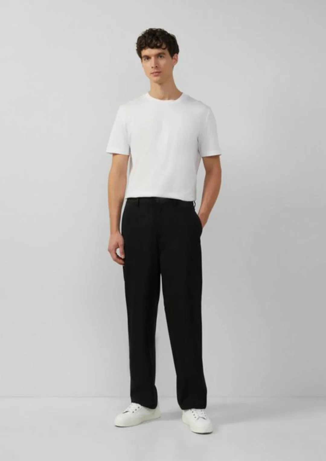 s.Oliver BLACK LABEL Stoffhose Relaxed Fit: Anzughose aus Stretch-Material günstig online kaufen