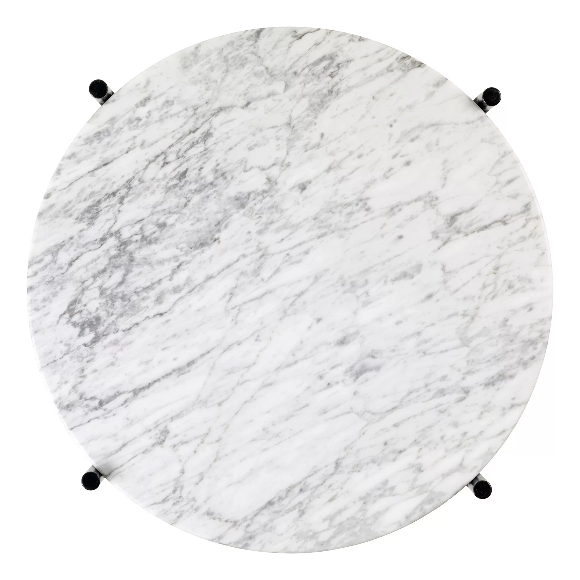 Gubi - TS Beistelltisch Ø40cm Marmor - weiß/Marmor White Carrara 2cm/BxTxH günstig online kaufen