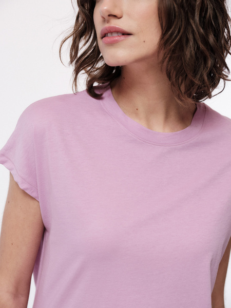 Shirt Mit Überschnittener Schulter Aus Bio-baumwolle günstig online kaufen