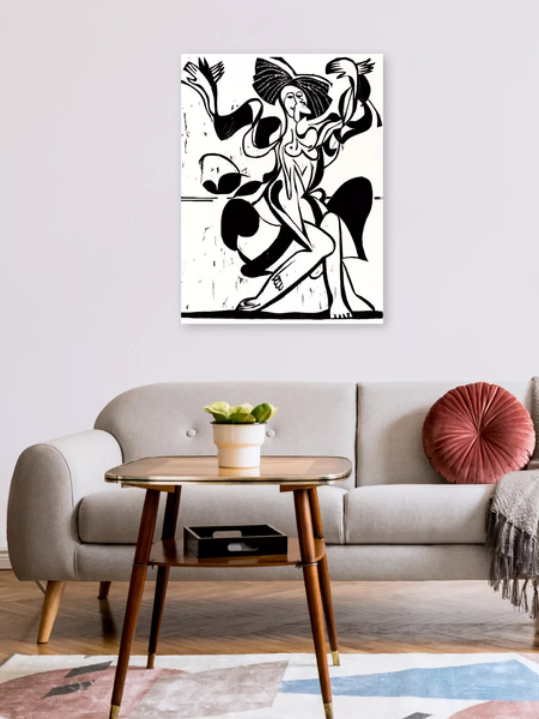 Poster / Leinwandbild - Ernst Ludwig Kirchner: Mary Wigmans Tanz günstig online kaufen