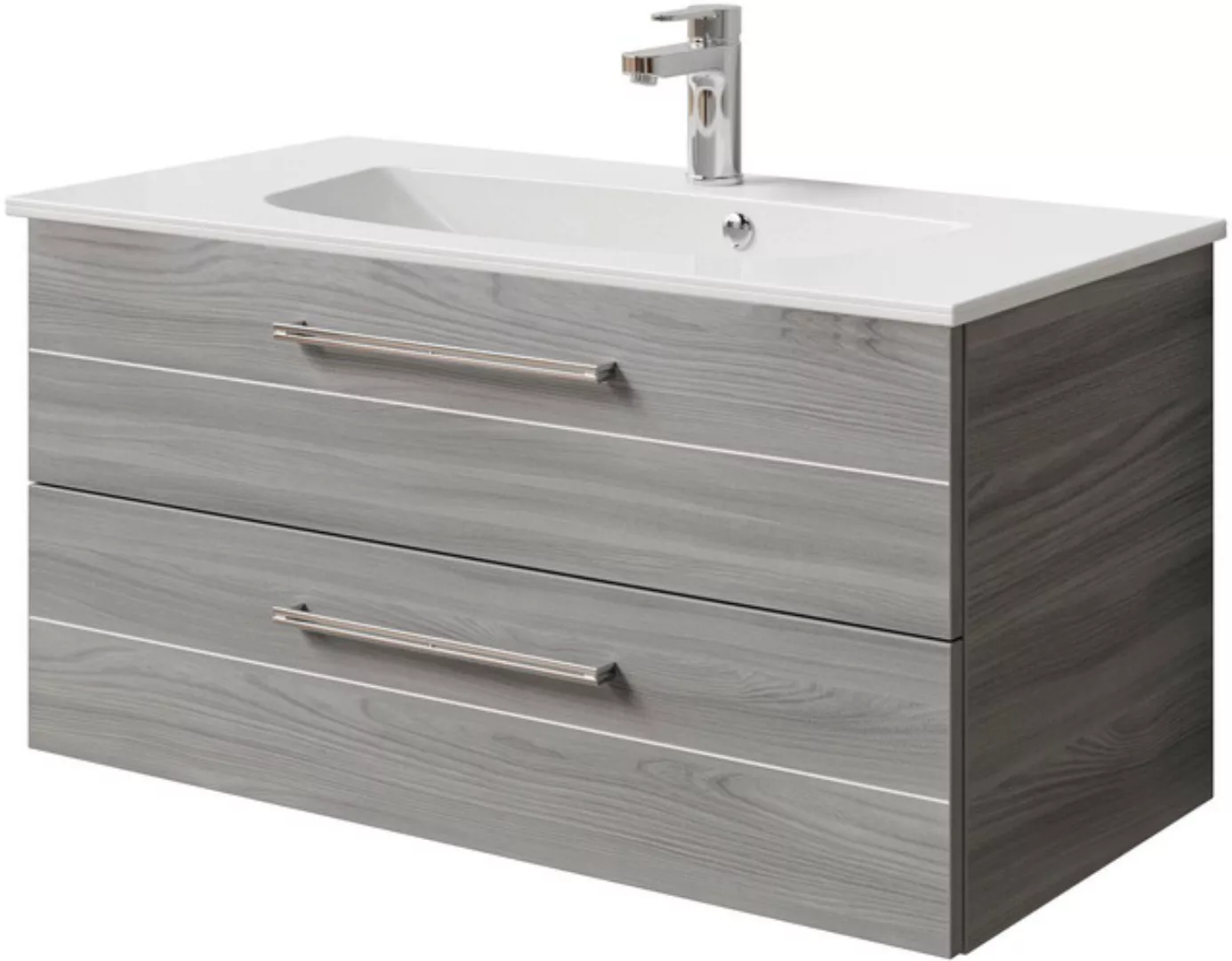 Saphir Waschtisch »Serie 6025 Mineralmarmor-Waschtisch mit Unterschrank, 97 günstig online kaufen