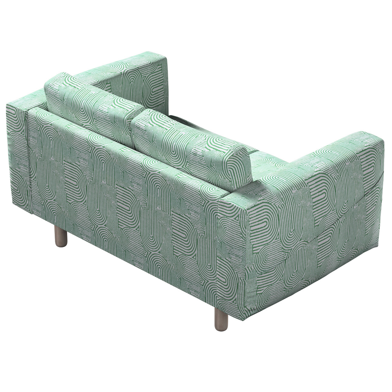 Bezug für Norsborg 2-Sitzer Sofa, mintgrün-ecru, Norsborg 2-Sitzer Sofabezu günstig online kaufen