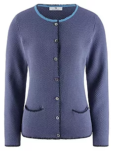 Strickjacke Peter Hahn blau günstig online kaufen