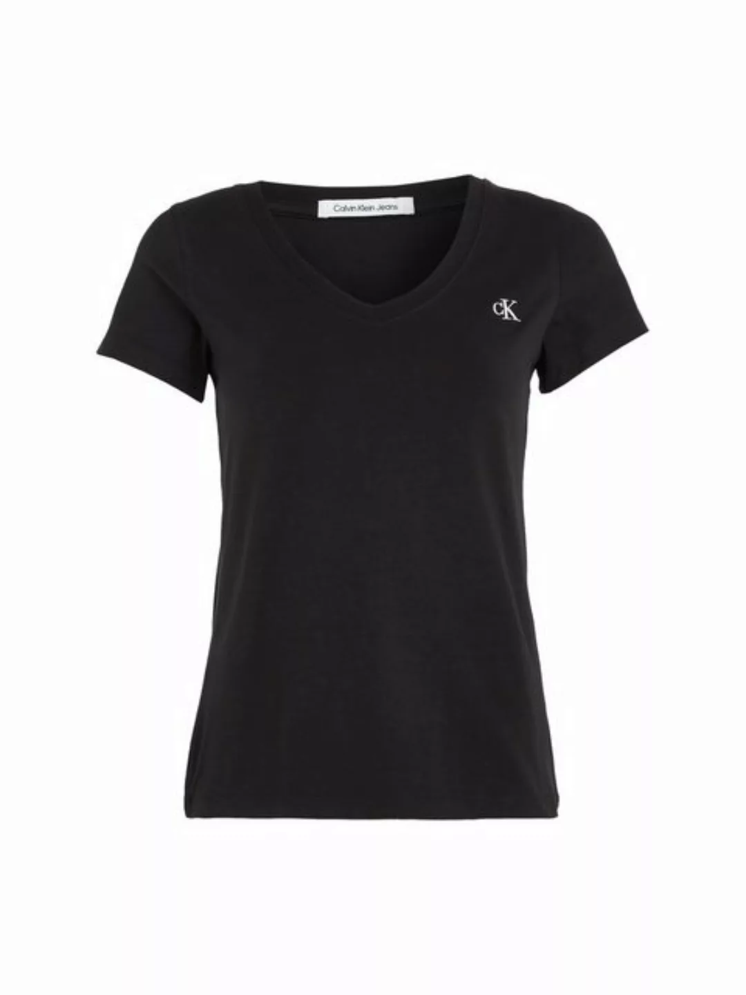 Calvin Klein Jeans V-Shirt CK EMBROIDERY STRETCH V-NECK (1-tlg) mit kleiner günstig online kaufen