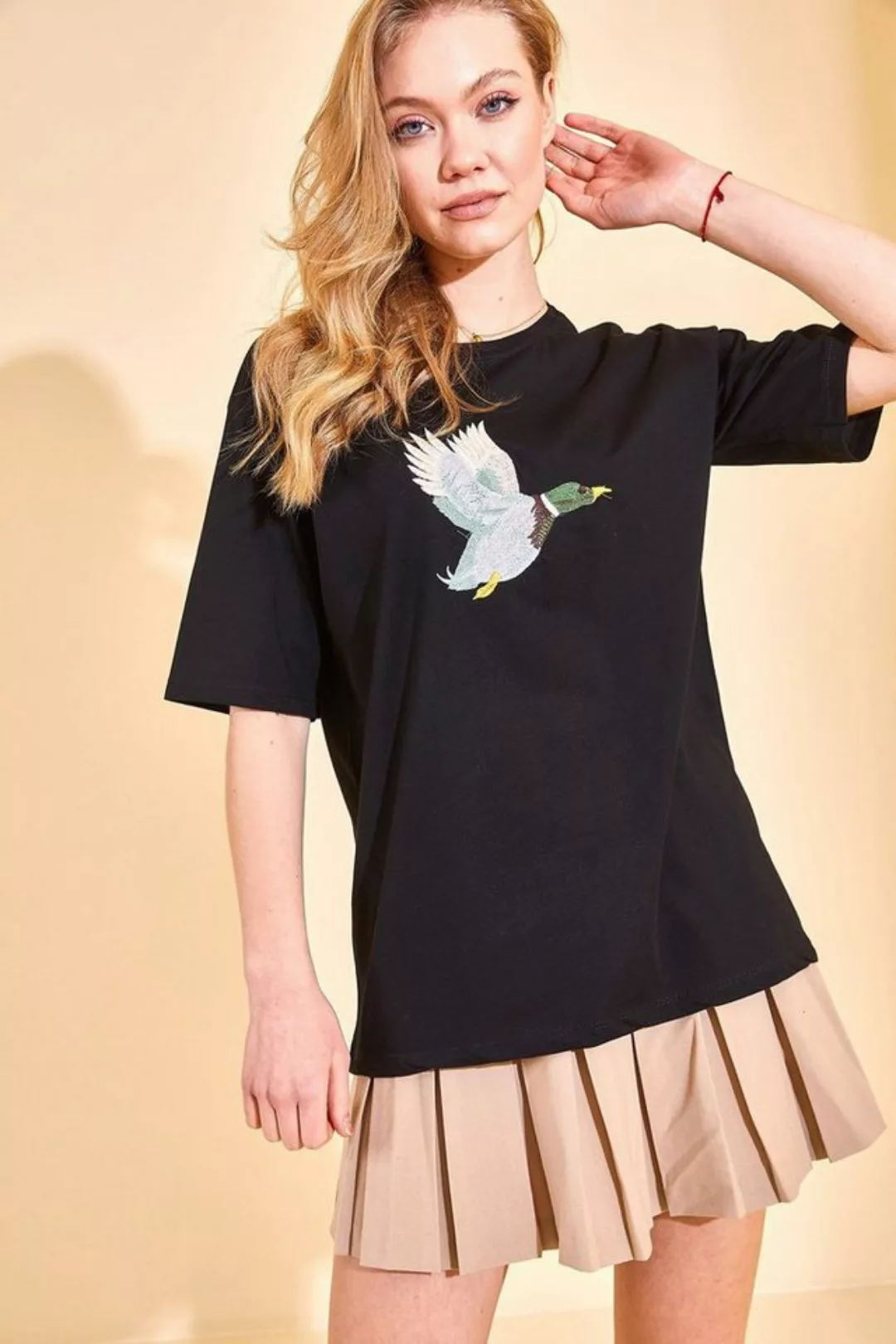 Jumeon T-Shirt X127001 XHN, Schwarz, Größe M damen, 70% Polyester / 30% Bau günstig online kaufen