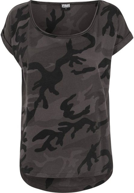 URBAN CLASSICS T-Shirt Damen Ladies Camo Back Shaped Tee (1-tlg) günstig online kaufen