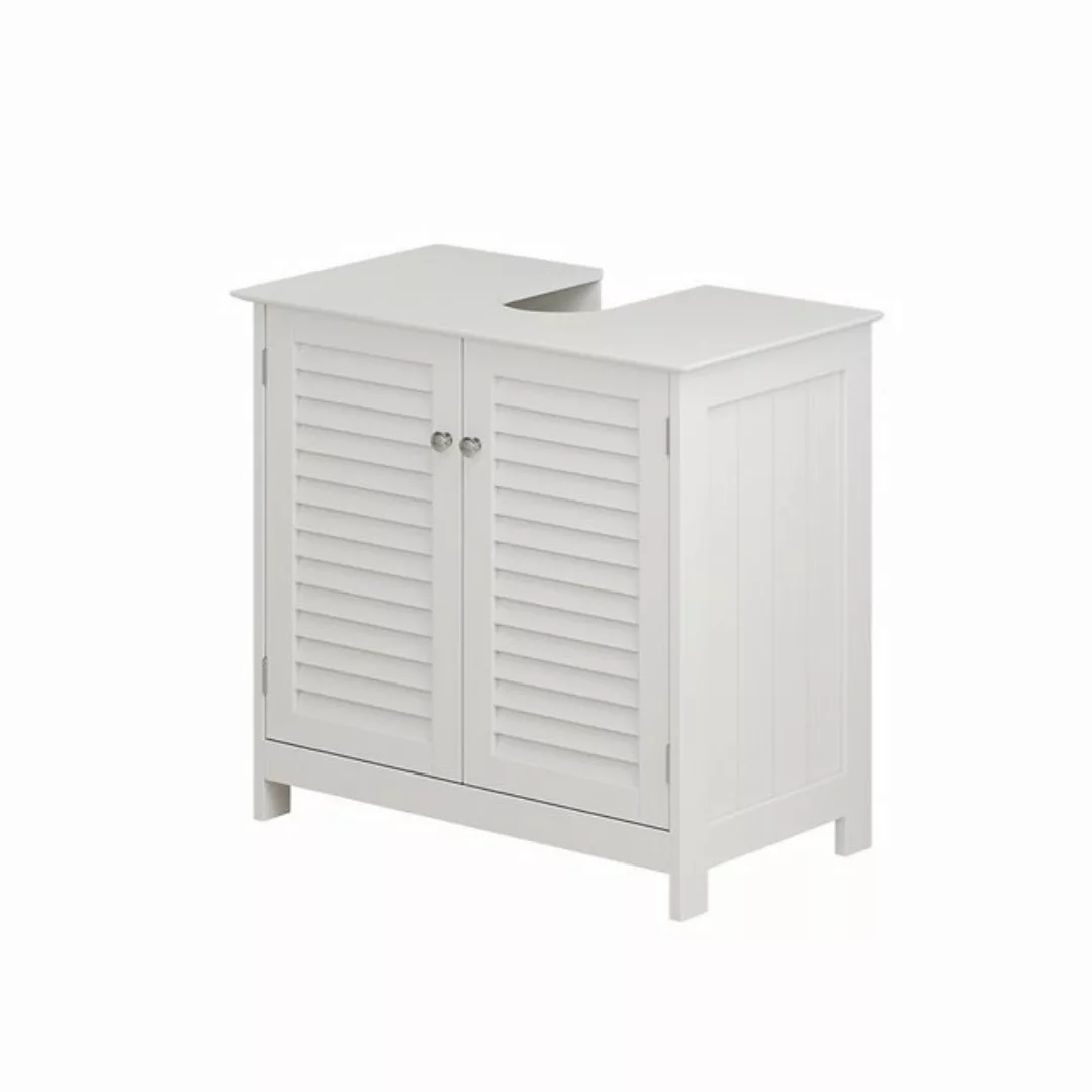 Vicco Waschbeckenunterschrank Riad, Weiß, 60 x 58 cm mit 2 Türen günstig online kaufen