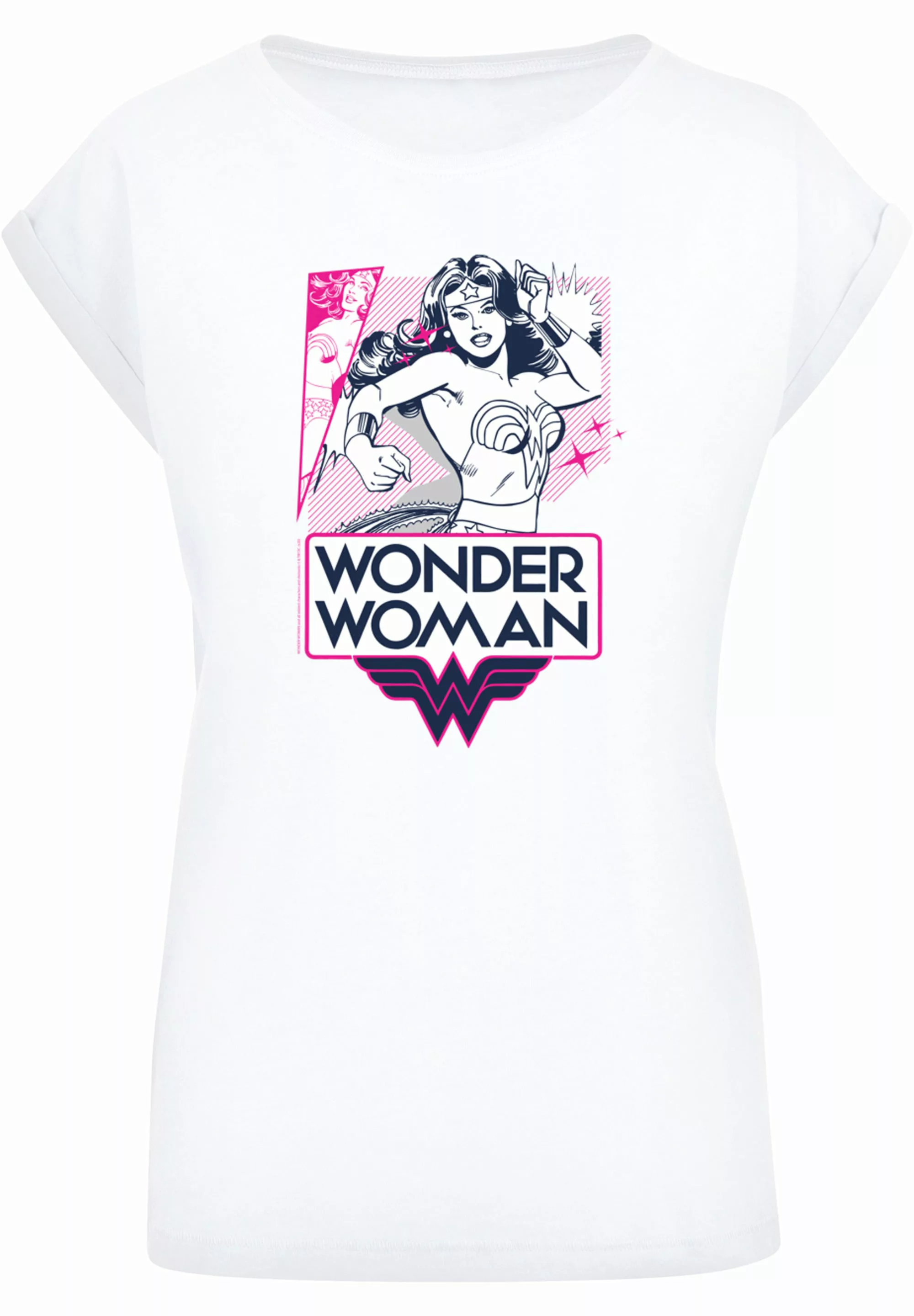 F4NT4STIC T-Shirt "DC Comics Wonder Woman Pink Action", Damen,Premium Merch günstig online kaufen