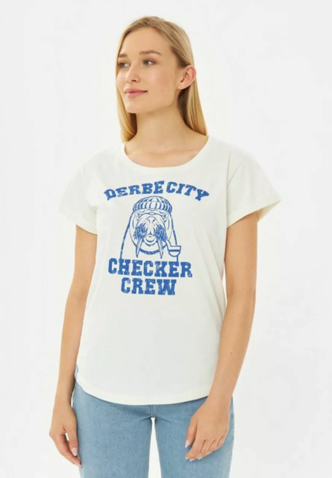 Derbe T-Shirt DERBE CITY Nachhaltig, Organic Cotton, auffälliger Print günstig online kaufen